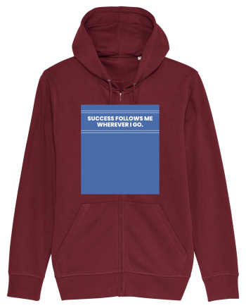 success follows me wherever i go Burgundy