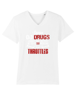 Throttles Tricou mânecă scurtă guler V Bărbat Presenter