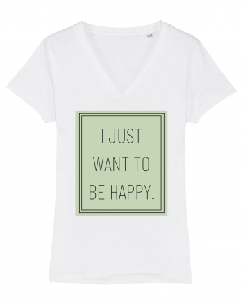 i jjust want to be happy White