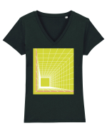 g Tricou mânecă scurtă guler V Damă Evoker