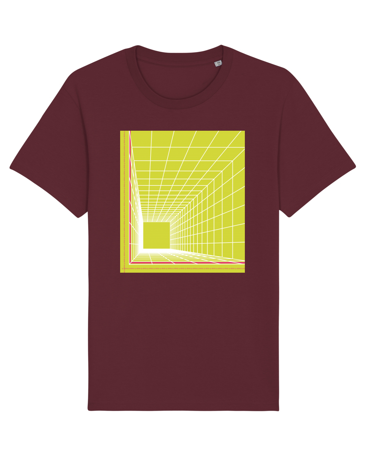 Tricou mânecă scurtă Unisex Rocker Burgundy