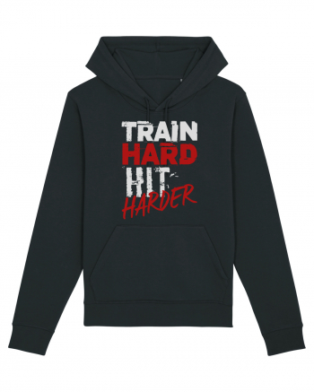 Train hard Hit harder Black