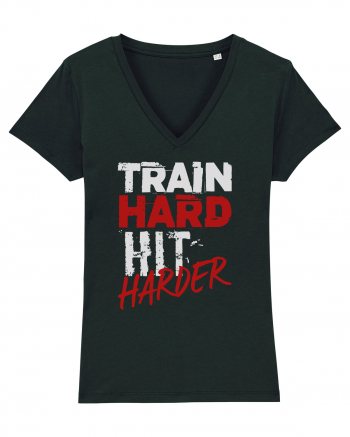 Train hard Hit harder Black