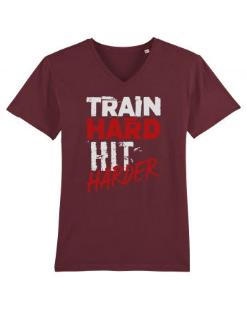 Train hard Hit harder Burgundy