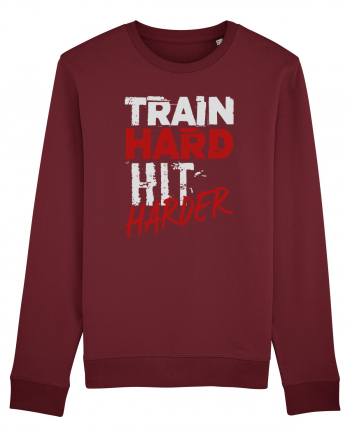 Train hard Hit harder Burgundy