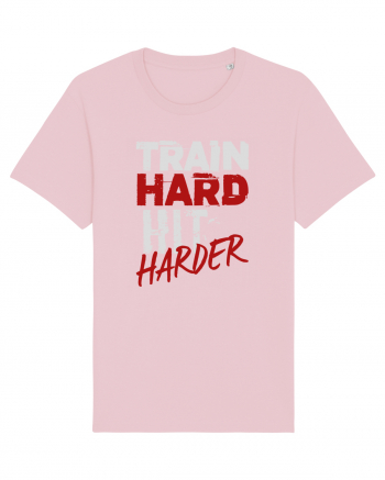 Train hard Hit harder Cotton Pink