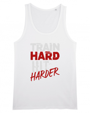 Train hard Hit harder White