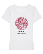 get drunk, i need the truth Tricou mânecă scurtă guler larg fitted Damă Expresser