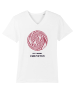 get drunk, i need the truth Tricou mânecă scurtă guler V Bărbat Presenter