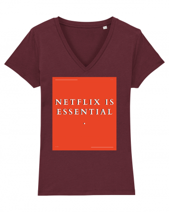 netflix is essential Burgundy