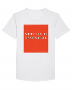 netflix is essential Tricou mânecă scurtă guler larg Bărbat Skater