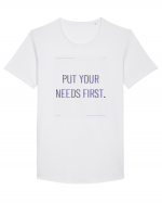 put your needs first Tricou mânecă scurtă guler larg Bărbat Skater