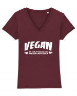 Vegan Tricou mânecă scurtă guler V Damă Evoker