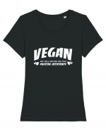 Vegan Tricou mânecă scurtă guler larg fitted Damă Expresser