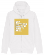 not emotions money is what i need Hanorac cu fermoar Unisex Connector