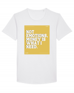 not emotions money is what i need Tricou mânecă scurtă guler larg Bărbat Skater