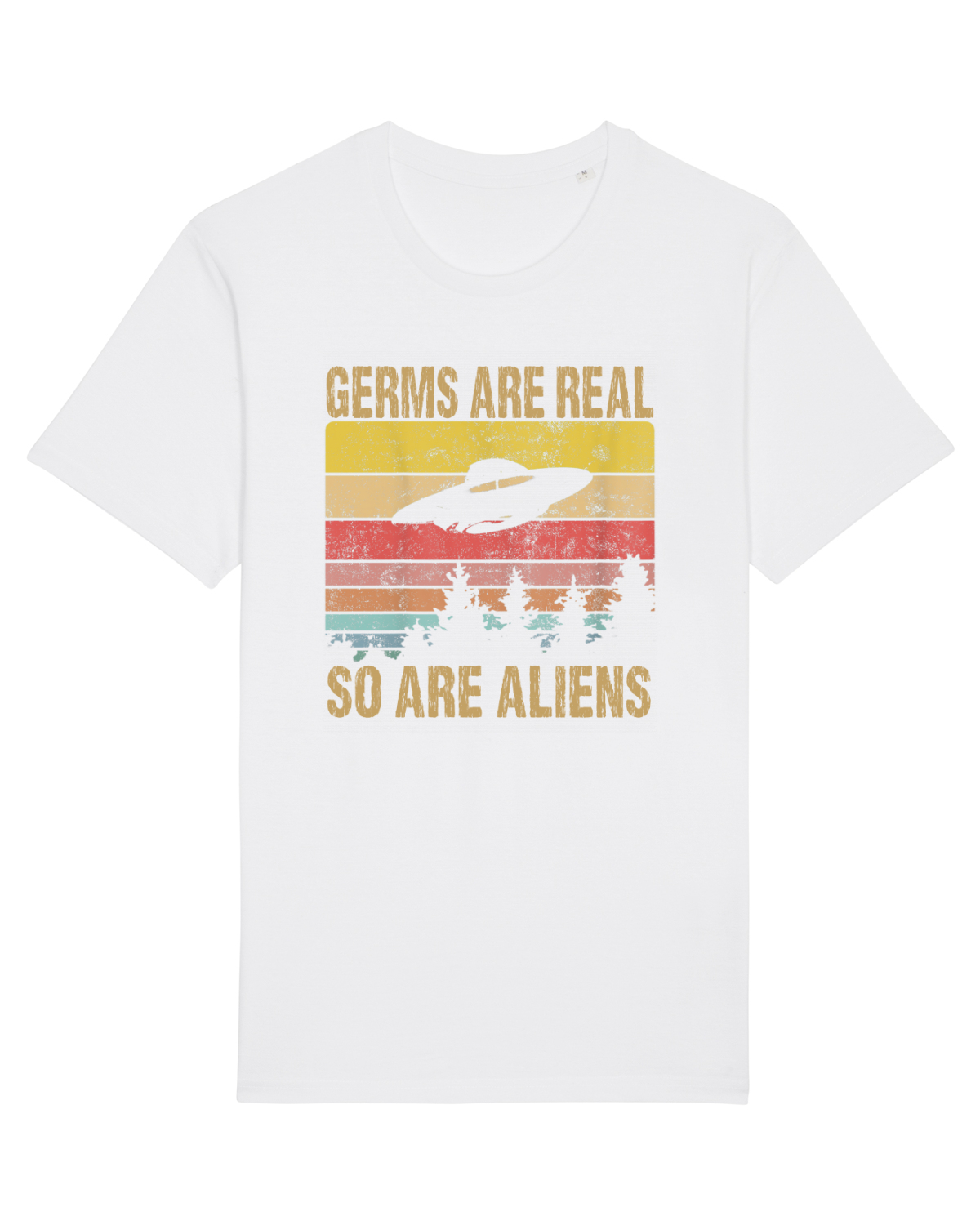 Tricou mânecă scurtă Unisex Rocker White