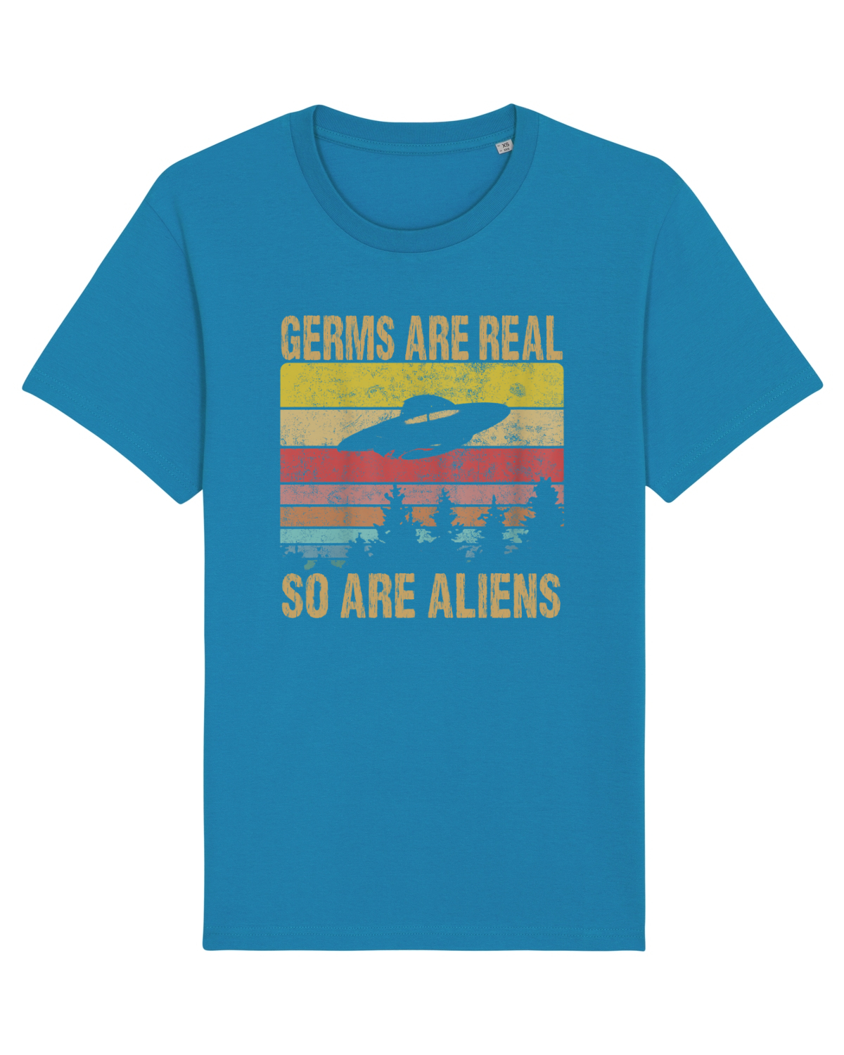 Tricou mânecă scurtă Unisex Rocker Azur