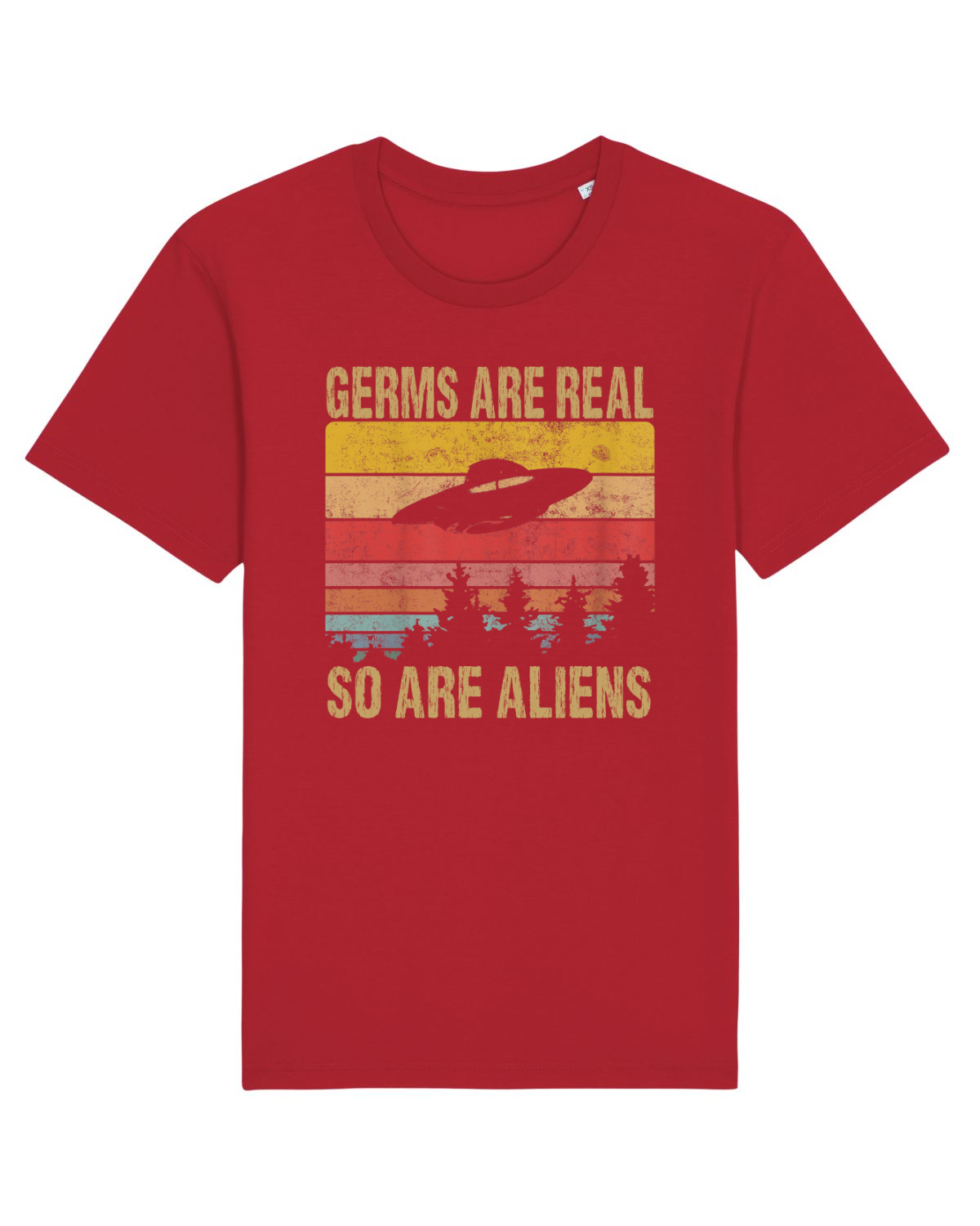 Tricou mânecă scurtă Unisex Rocker Red