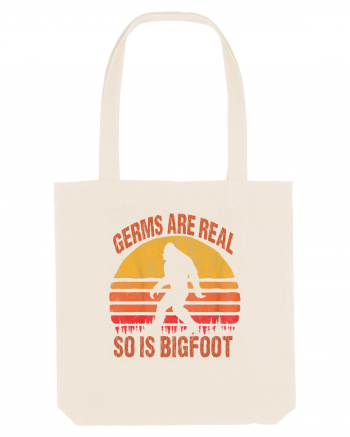 Germs Are Real So Is Bigfoot Retro Distressed Sunset Natural