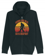 Germs Are Real So Is Bigfoot Retro Distressed Sunset Hanorac cu fermoar Unisex Connector