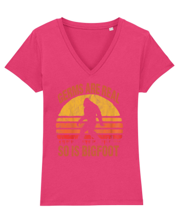 Germs Are Real So Is Bigfoot Retro Distressed Sunset Raspberry