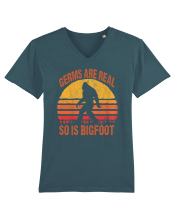 Germs Are Real So Is Bigfoot Retro Distressed Sunset Stargazer