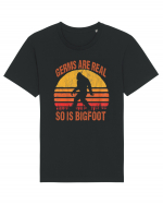 Germs Are Real So Is Bigfoot Retro Distressed Sunset Tricou mânecă scurtă Unisex Rocker