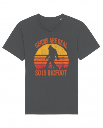 Germs Are Real So Is Bigfoot Retro Distressed Sunset Anthracite