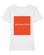 noting to do Tricou mânecă scurtă guler larg fitted Damă Expresser