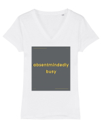 absentmindedely busy Tricou mânecă scurtă guler V Damă Evoker