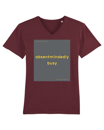 absentmindedely busy Burgundy