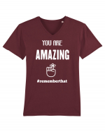 Nu uita că ești minunat Tricou mânecă scurtă guler V Bărbat Presenter