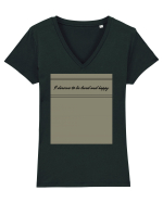 i deserve to be loved and happy Tricou mânecă scurtă guler V Damă Evoker
