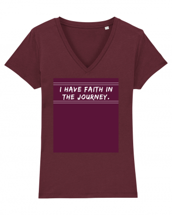 i have faith in the journey Burgundy