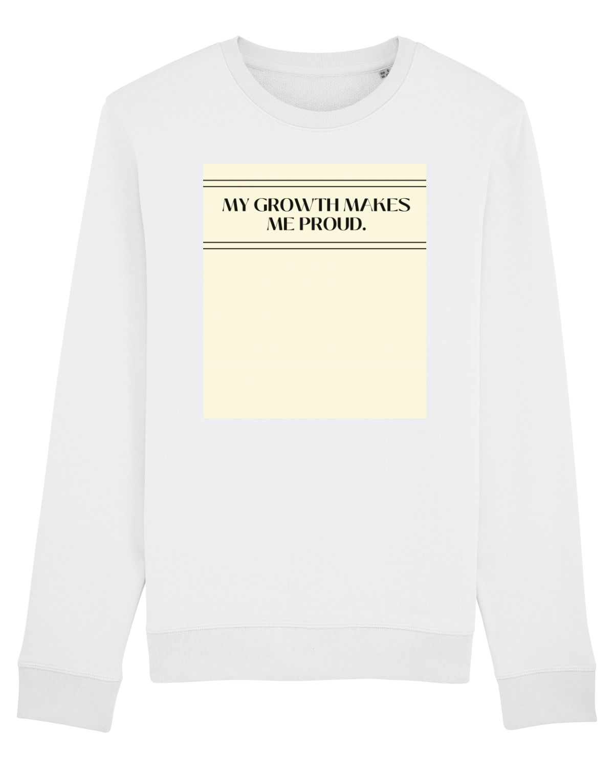 Bluză mânecă lungă Unisex Rise White