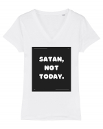 satan not today Tricou mânecă scurtă guler V Damă Evoker