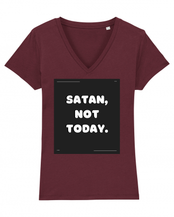 satan not today Burgundy