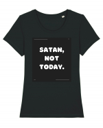 satan not today Tricou mânecă scurtă guler larg fitted Damă Expresser