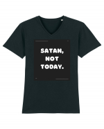 satan not today Tricou mânecă scurtă guler V Bărbat Presenter