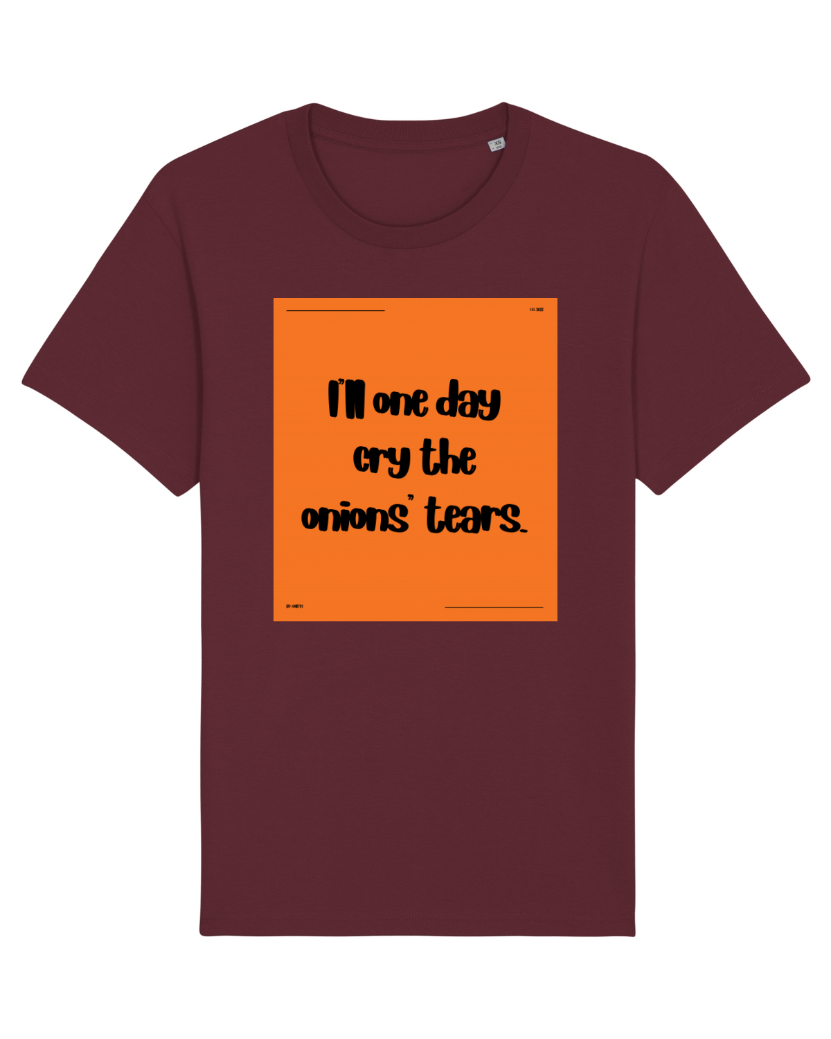 Tricou mânecă scurtă Unisex Rocker Burgundy
