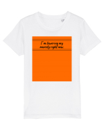 i m lowering my anxiety right now Tricou mânecă scurtă  Copii Mini Creator