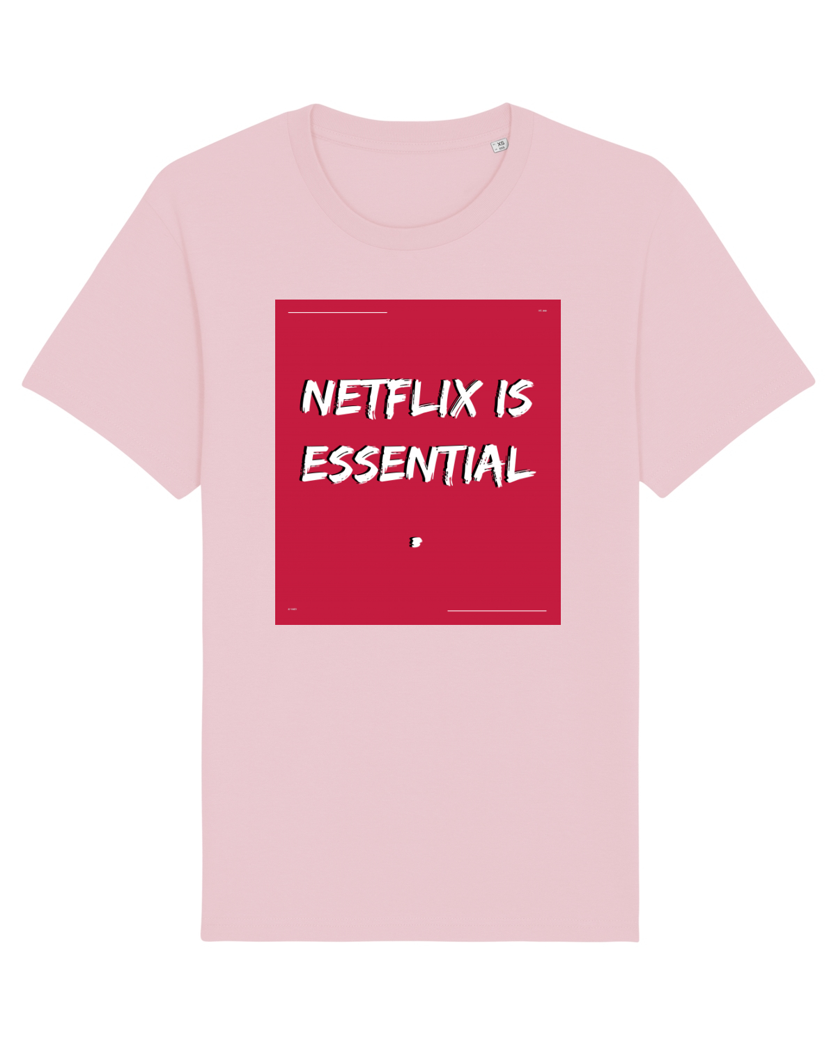 Tricou mânecă scurtă Unisex Rocker Cotton Pink