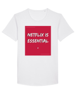netflix is essential Tricou mânecă scurtă guler larg Bărbat Skater