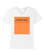 i unwind and allow all emotions to pass through me Tricou mânecă scurtă guler V Bărbat Presenter