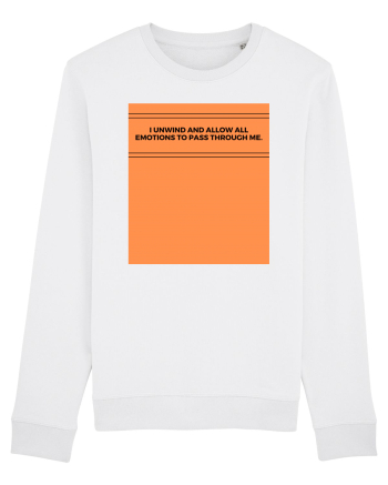 i unwind and allow all emotions to pass through me White