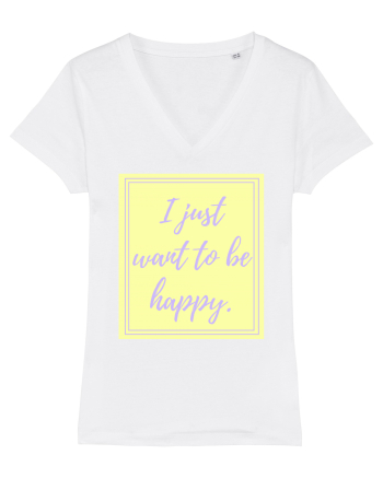 i just want to be happy2 White