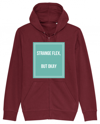 strange flex but okay Burgundy