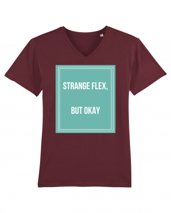 strange flex but okay Burgundy