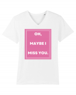 oh maybe i miss you3 Tricou mânecă scurtă guler V Bărbat Presenter